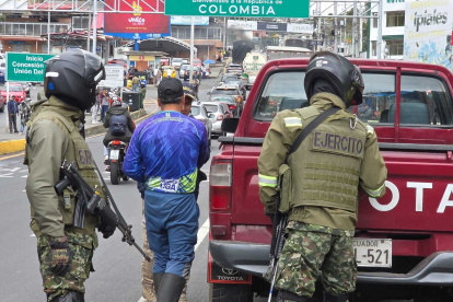 El puente Rumichaca que es la frontera entre Ecuador y Colombia.