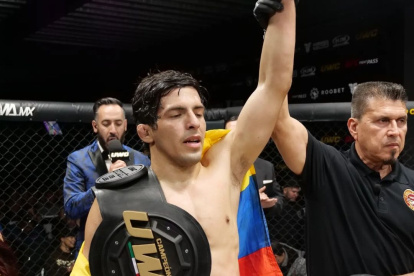 El guayaquileño de 30 años, Adrián Luna Martinetti, viene de un ascenso continuo. En 2025 firmó su contrato con la UFC luego de disputar ligas inferiores en distintos países.