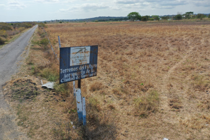 Así luce el terreno donde se prevé construir el nuevo aeropuerto de Guayaquil, en el sector de Daular.