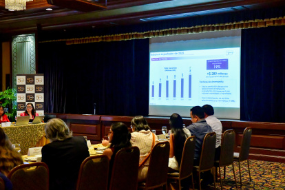 Xavier Rosero, presidente de la Federación Ecuatoriana de Exportadores, presentó el desempeño de las exportaciones ecuatorianas del 2025.