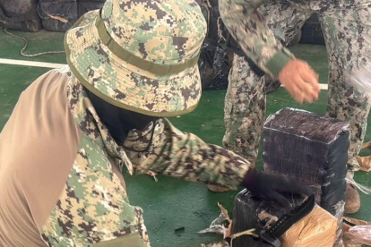 La  Armada decomisó 1.216 bloques de sustancias sujetas a fiscalización
