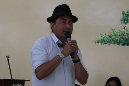 Leonidas Iza, presidente electo de la Conaie, se pronunció frente al proyecto de ley de minería cuestionado por Ecuarunari.