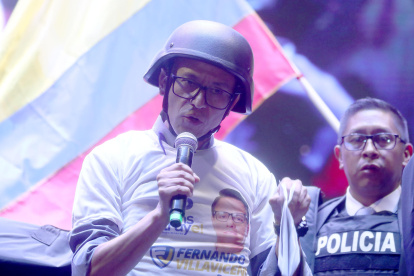 Fotografía de archivo del excandidato a la Presidencia de Ecuador en reemplazo de Fernando Villavicencio, Christian Zurita