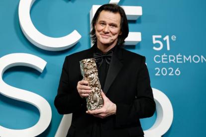 Jim Carrey con su Premio César 2026
