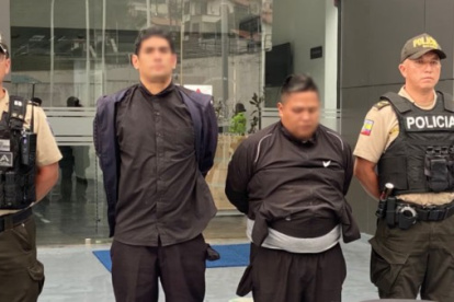 Operativo. Dos de los cuatro implicados en el robo fueron detenidos  en Quito.