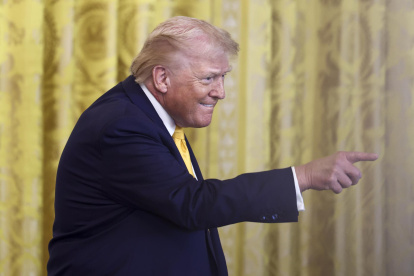 El presidente de Estados Unidos, Donald Trump, en Washington, D.C., Estados Unidos, el 18 de febrero de 2026.