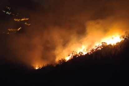 Un incendio forestal en el sector de El Descanso, entre Cuenca y Paute, se extendió por más de 11 horas y afectó cerca de 11 hectáreas.