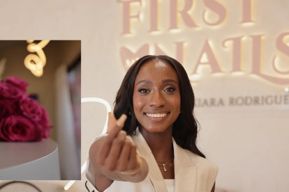 La deportista abrió First my Nails by Kiara Rodríguez.