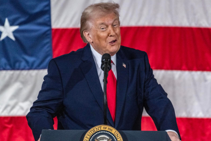 Donald Trump, presidente de Estados Unidos, en una intervención pública previa.