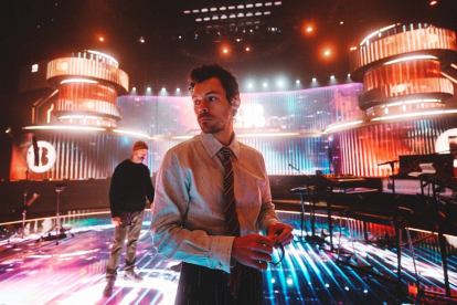 Harry Styles durante la ceremonia de los BRITS Awards.