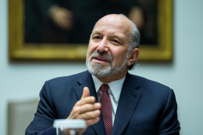 El secretario de Comercio de Estados Unidos, Howard Lutnick, en la Casa Blanca en Washington (EE.UU.).