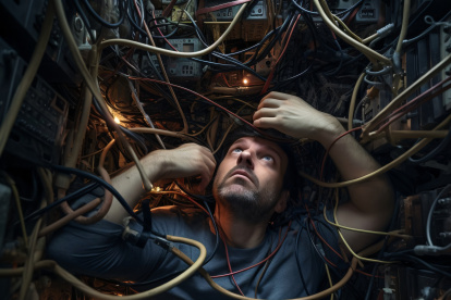 Referencia. Los detenidos habrían sustraído cerca de seis metros de cable, según el informe policial.