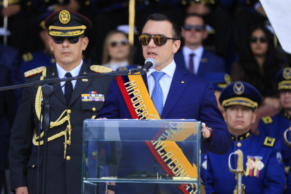 Daniel Noboa informó en cadena nacional los resultados del operativo internacional contra el narcotráfico.