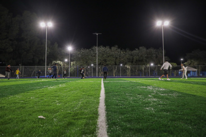 Uno de los espacios más esperados fue la cancha. Los usuarios deben respetar las normas de convivencia.