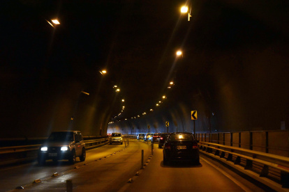 Desde las 20:00 hasta las 06:30 el carril central permanecerá cerrado.