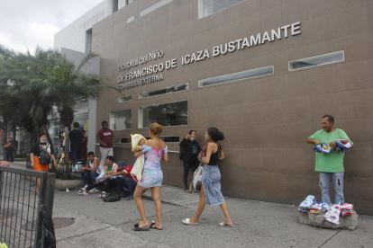 Vista del Hospital Pediátrico Francisco Icaza Bustamante, uno de los principales centros de salud de la ex Zonal 8 antes de su transición al modelo provincial del MSP.