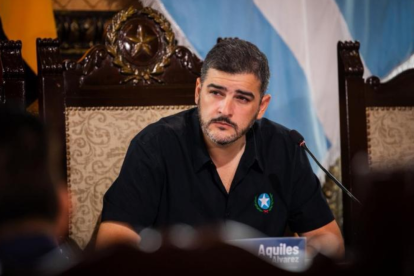 El alcalde de Guayaquil, Aquiles Álvarez, volvió a pronunciarse en redes sociales el 23 de febrero pese a encontrarse en prisión preventiva.