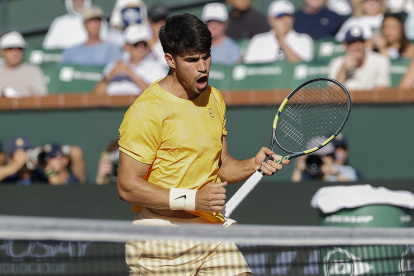 Carlos Alcaraz derrotó a Casper Ruud.