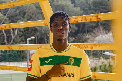 El ecuatoriano Allen Obando a su llegada al NK Istra 1961.