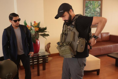 Luis Chonillo, alcalde de Durán, durante una visita a EXPRESO en el 2024.