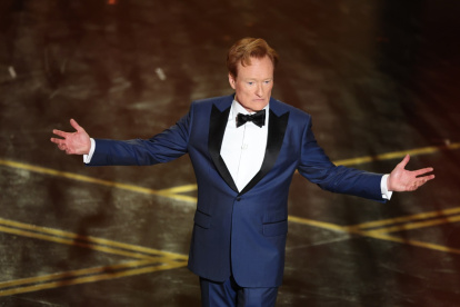 Fotografía de Conan O'Brien durante la ceremonia 98 de los Premios de la Academia en el Dolby Theatre de Los Ángeles, California.