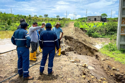 En los sectores rurales de la península la situación por el fuerte temporal se ha vuelto compleja.
