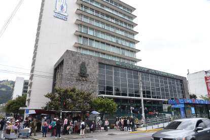 El edificio del Instituto Ecuatoriano de Seguridad Social (IESS) en Quio.