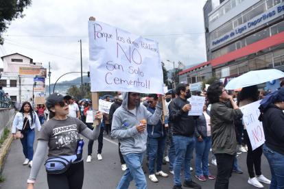 En Quito se realizó una marcha en rechazo a las reformas planteadas al Cootad.