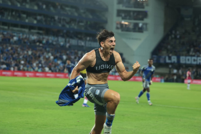 Guerrico abrió el marcador de Emelec.