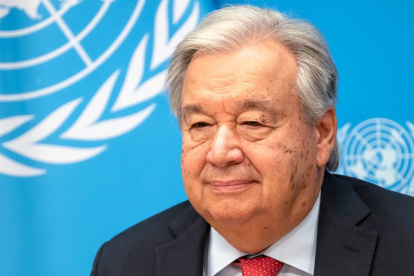 Antonio Guterres, Secretario General de la ONU.