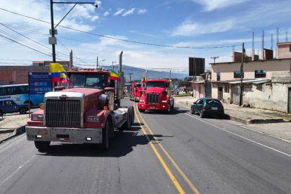 Camioneros han realizado protestas en la frontera, tras la guerra comercial.