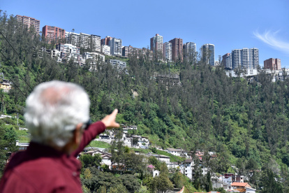 Preocupación. Construcción en ladera mantiene en alerta a moradores de Guápulo