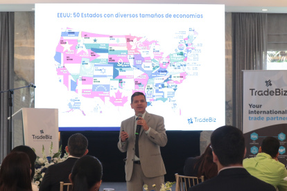 Manuel Echeverría, Ceo de TradeBiz, explica de las oportunidades de exportar a Estados Unidos.