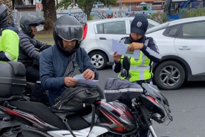 El 25 de marzo se realizó un operativo de control enfocado en motociclistas, en Los Dos Puentes.