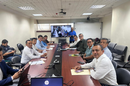 La reunión de maiceros con representantes del Ministerio de Agricultura.