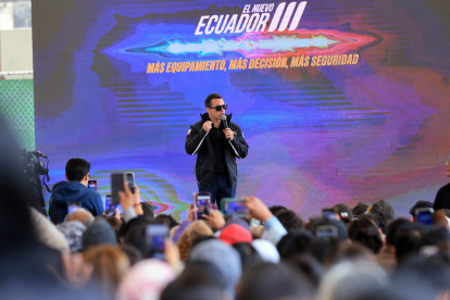 El presidente Daniel Noboa cumplió agenda en el sur de la capital.