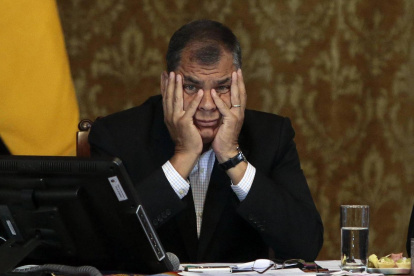 El expresidente Rafael Correa reaccionó al adelantamiento de las elecciones.