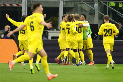 Los jugadores del Bodo Glimt tras conseguir la hazaña de la Champions League ante el Inter de Milán.
