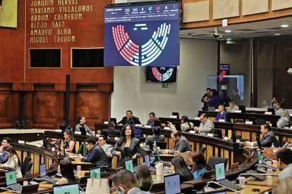 Legislativo. En el Pleno de la Asamblea, el oficialista ADN cuenta con el voto fijo de 69 asambleístas propios.