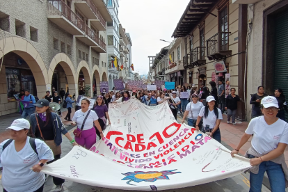 Colectivas feministas convocan a la marcha por el Día Internacional de la Mujer en Cuenca.