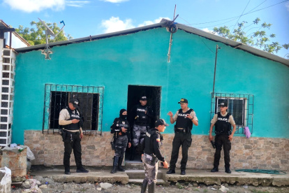 En esta casa residía la víctima del sicariato cometido en La Libertad.