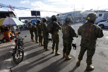 Foto de archivo de operativos militares en Ecuador.