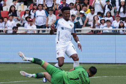 Michael Estrada delantero de Liga de Quito.