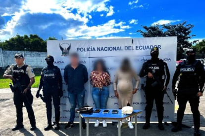 Policía Nacional detiene a tres sospechosos de amenazas y robo a jóvenes en Cumbayá, Quito
