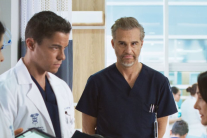 José Ramón con el actor Juan Pablo Medina.