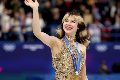 Alysa Liu durante su presentación en la última edición de los Juegos Olímpicos.