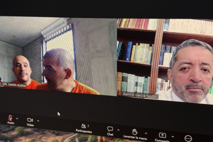 El alcalde de Guayaquil, Aquiles Álvarez, apareció en la audiencia de apelación del caso Goleada con su cabello rapado.