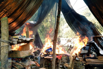 Desmantelan minería ilegal en Podocarpus: 94 bocaminas fueron destruidas