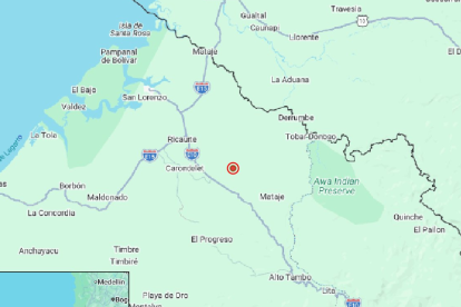 Temblor en Ecuador este 22 de marzo.