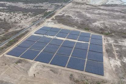 Planta solar de Santa Priscila, la firma que ocupa el primer lugar en el ranking de empresas de acuicultura.